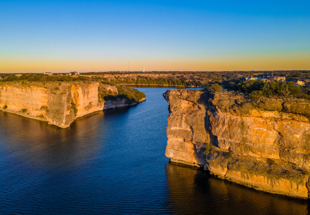 Hells Gate at Possum Kingdom Lake. Gaines Bend and Sportsmans World